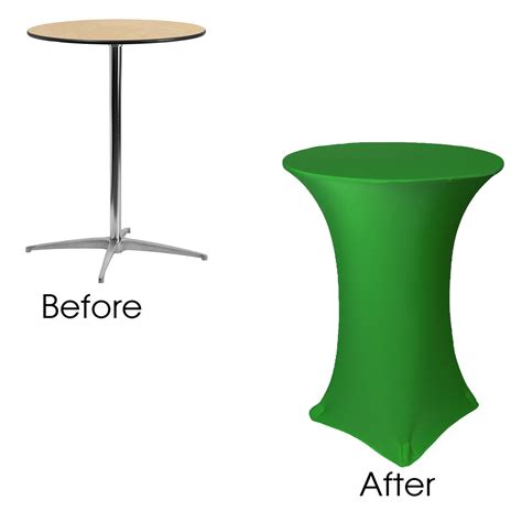 spandex cocktail table cover|spandex highboy table cover.